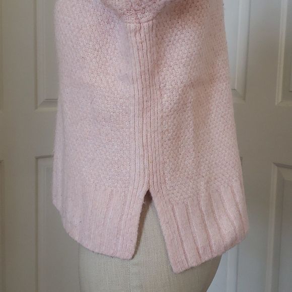 🔴 LOU & GREY Soft Cozy Chunky Knit Textured Sweater Pastel Pink - Picture 9 of 11